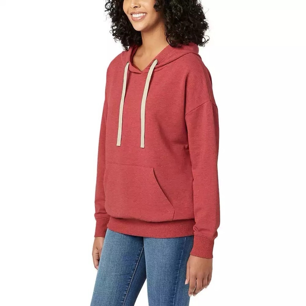 Universal Thread Light Red Hoodie Pullover Sweatshirt, Women’s Size Small